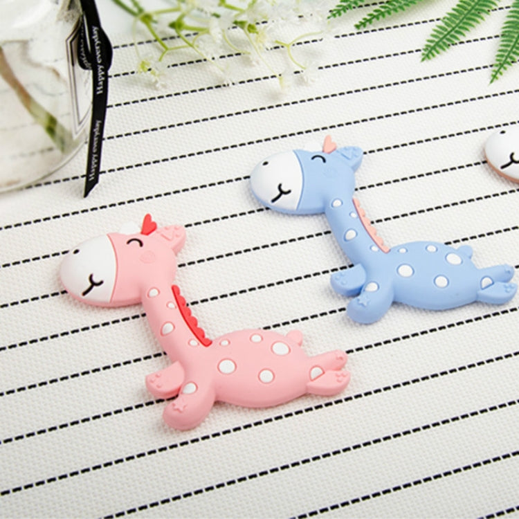 Cartoon Fawn Baby Teether Training Bite Molar Rod Silicone Toy Mother and Baby Supplies, Fawn Pink, Fawn Blue, Fawn Brown