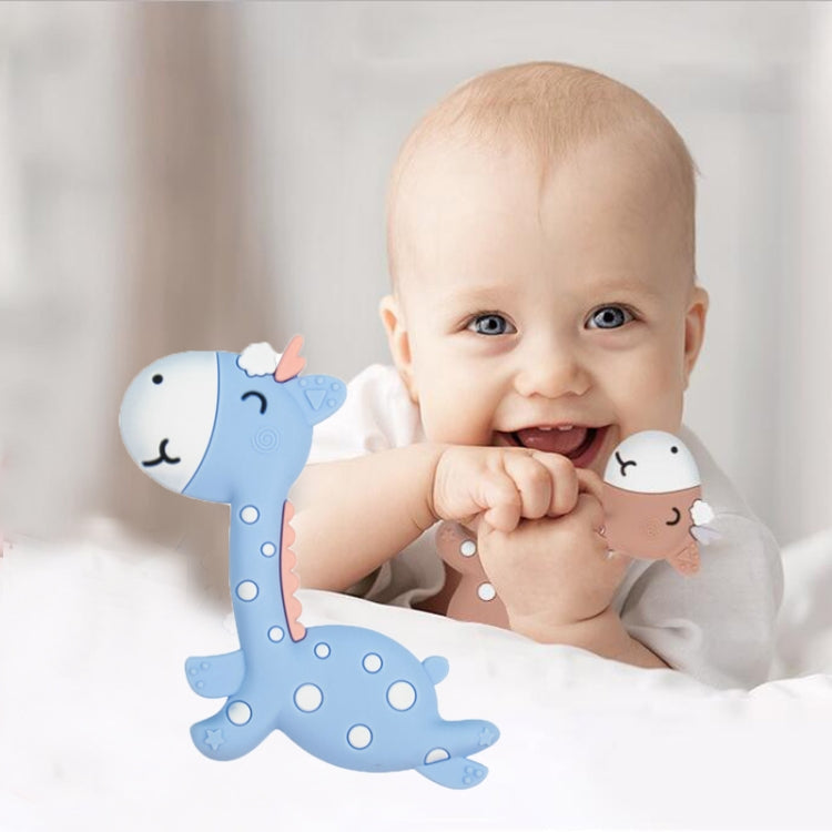 Cartoon Fawn Baby Teether Training Bite Molar Rod Silicone Toy Mother and Baby Supplies, Fawn Pink, Fawn Blue, Fawn Brown