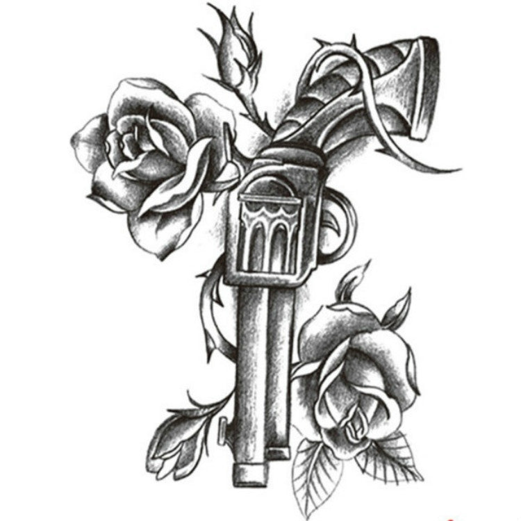 2 PCS Fashion Arm Disposable Tattoo Sticker