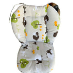 Baby Stroller Cotton Cushion Universal Shock-proof Thick Warm Infant Dining Chair Baby Cushion in Autumn and Winter, Blue Animal, Blue Bear, Pink Bear, Gray Sheep