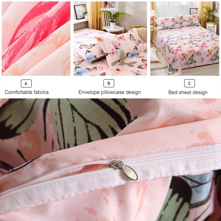 4pcs / Set Printing Bedding Set Bed Sheet  Pillowcases Cover, For 1.2m Bed, For 1.5m Bed, For 1.8m Bed, For 2.0m Bed, For 2.2m Bed
