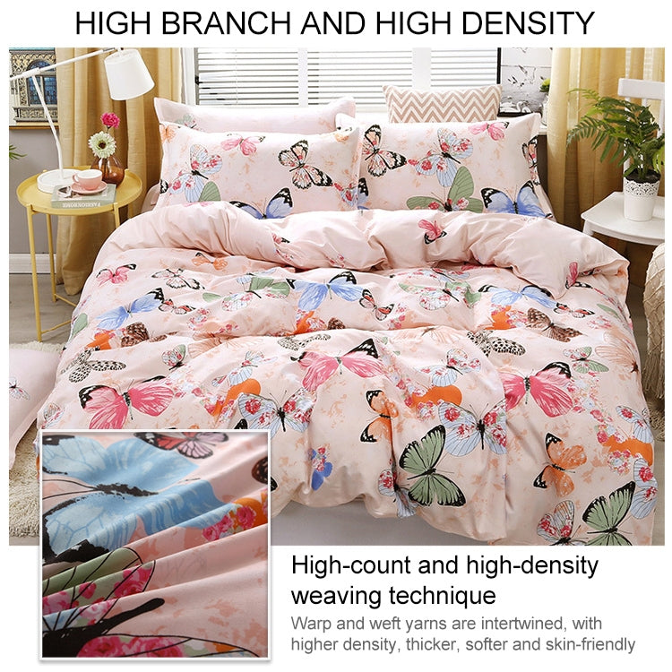 4pcs / Set Printing Bedding Set Bed Sheet  Pillowcases Cover, For 1.2m Bed, For 1.5m Bed, For 1.8m Bed, For 2.0m Bed, For 2.2m Bed