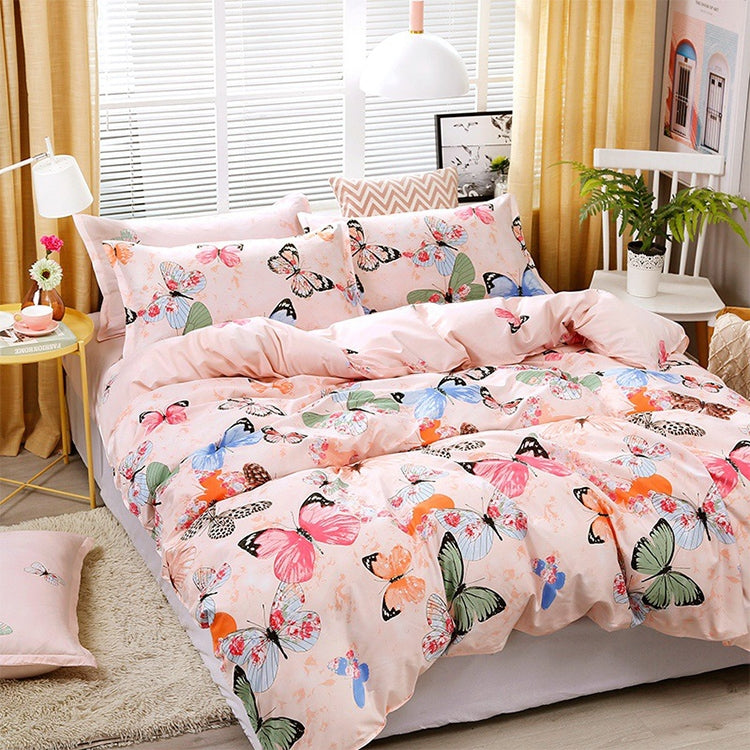 4pcs / Set Printing Bedding Set Bed Sheet  Pillowcases Cover, For 1.2m Bed, For 1.5m Bed, For 1.8m Bed, For 2.0m Bed, For 2.2m Bed