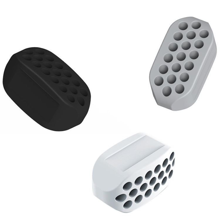 3PCS 4th Generation Masseter Ball Mandibular Trainer Facial Muscle Trainer Silicone Face-Lifting Device, 4th Generation (White), 4th Generation (Black), 4th Generation (Gray)