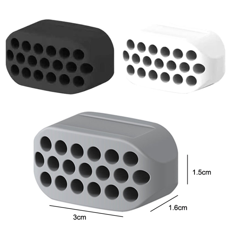3PCS 4th Generation Masseter Ball Mandibular Trainer Facial Muscle Trainer Silicone Face-Lifting Device, 4th Generation (White), 4th Generation (Black), 4th Generation (Gray)