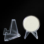 Acrylic Tripod Coin Display Badge Collection Rack, Tripod Coin Display Rack