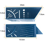 Three-Dimensional Woodworking Stop-Type Ruler, Grey Ruler and Pen