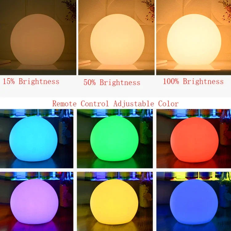 LED Remote Control Dimming Living Room Sofa Floor Lamp Creative Bedroom Bedside Decorative Light, 150mm, 200mm, 250mm, 300mm