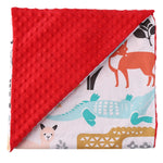 Cotton Cartoon Baby Comforting Quilt Washable Trolley Cover Blanket