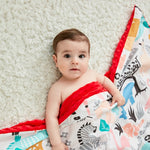 Cotton Cartoon Baby Comforting Quilt Washable Trolley Cover Blanket