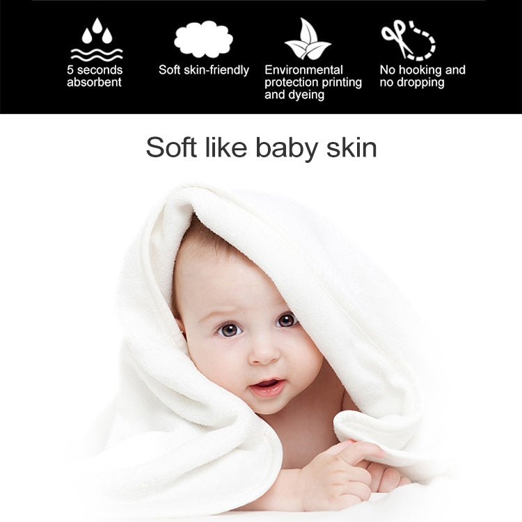 Cut Edge Towel Bath Towel Wavy Edge High Density Coral Fleece Super Absorbent Quick-drying, 35 × 75cm, 70 ×140 cm