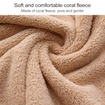 Cut Edge Towel Bath Towel Wavy Edge High Density Coral Fleece Super Absorbent Quick-drying, 35 × 75cm, 70 ×140 cm