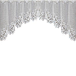 White Translucent Coffee Curtain Tulle Lace Sheer Warp Knitted Jacquard Curtains Bedroom Curtains, Lower Curtain, Upper Curtain, Upper And Lower Curtain