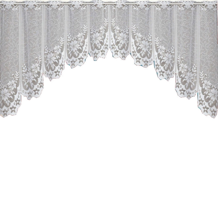White Translucent Coffee Curtain Tulle Lace Sheer Warp Knitted Jacquard Curtains Bedroom Curtains, Lower Curtain, Upper Curtain, Upper And Lower Curtain