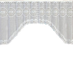 White Translucent Coffee Curtain Tulle Lace Sheer Warp Knitted Jacquard Curtains Bedroom Curtains, Lower Curtain, Upper Curtain, Upper And Lower Curtain