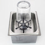 NB-1990 Stainless Steel Embedded Automatic Beer Glass Steaming Pitcher Rinser Cup Washer, Rinser Cup Washer