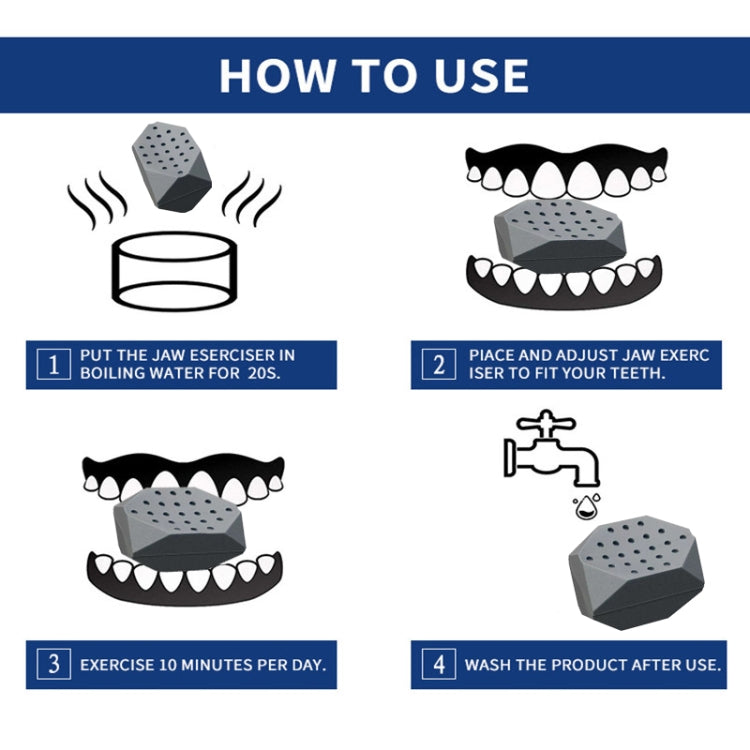 3PCS 7th Generation Masseter Ball Mandibular Trainer Facial Muscle Trainer Silicone Face-Lifting Device, 7th Generation (Black), 7th Generation (White), 7th Generation (Gray)