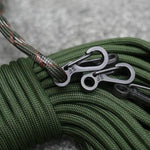 10 PCS SF Version Simple Mini Spring Hanging Buckle Keychain Buckle, Suitable for within 5mm Umbrella Rope