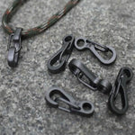 10 PCS SF Version Simple Mini Spring Hanging Buckle Keychain Buckle, Suitable for within 5mm Umbrella Rope