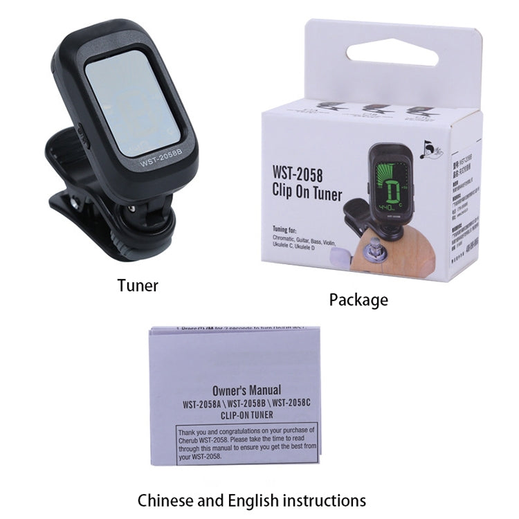 Little Angel WST-2058B Guitar Capo Electronic Tuner, 5×3.7×2.7cm