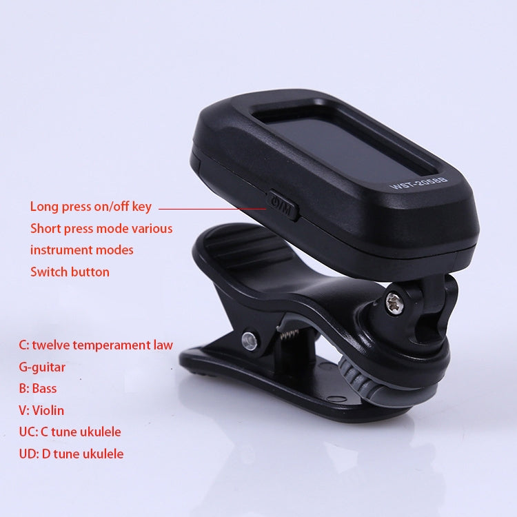 Little Angel WST-2058B Guitar Capo Electronic Tuner, 5×3.7×2.7cm