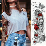 Large Arm Sleeve Waterproof Temporary Tattoo Sticker