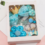 Cute Hair Accessories for Girls Mesh Bowknot Crown Headband Hair Accessories Set