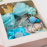 Cute Hair Accessories for Girls Mesh Bowknot Crown Headband Hair Accessories Set