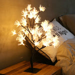 Cherry Tree Lamp Table Lamp Room Layout Decoration Creative Bedside Night Light Gift, 24 Lights Bauhinia Black Tree, 36 Lights Bauhinia Black Tree, 48 Lights Bauhinia Black Tree, 24 Lights Fiber Optic White Tree, 36 Lights Fiber Optic White Tree       ...