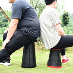 Outdoor Portable Folding Telescopic Plastic Stool Camping Fishing Garden Stool, 47cm(Black), 47cm(Red), 47cm(Yellow), 47cm(Green), 47cm(Purple)