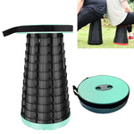 Outdoor Portable Folding Telescopic Plastic Stool Camping Fishing Garden Stool, 47cm(Black), 47cm(Red), 47cm(Yellow), 47cm(Green), 47cm(Purple)