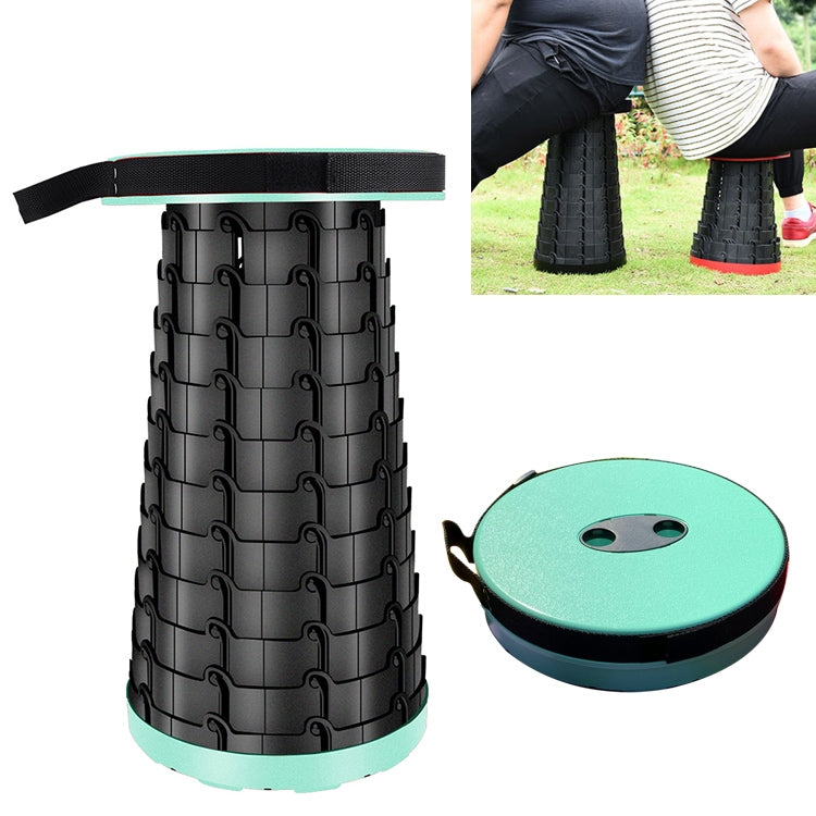 Outdoor Portable Folding Telescopic Plastic Stool Camping Fishing Garden Stool, 47cm(Black), 47cm(Red), 47cm(Yellow), 47cm(Green), 47cm(Purple)