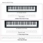 Children Beginner Piano Keyboard Color Stickers Musical Instrument Accessories, Imitation Piano Keys 61 Keys, Piano Keys 61 keys, Piano Keys 88 keys