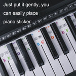 Children Beginner Piano Keyboard Color Stickers Musical Instrument Accessories, Imitation Piano Keys 61 Keys, Piano Keys 61 keys, Piano Keys 88 keys