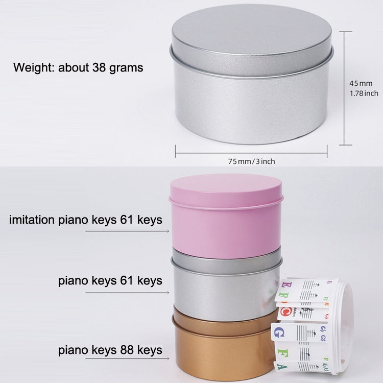 Children Beginner Piano Keyboard Color Stickers Musical Instrument Accessories, Imitation Piano Keys 61 Keys, Piano Keys 61 keys, Piano Keys 88 keys