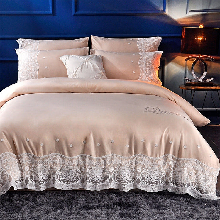 Silk Four-Piece Sheets Bed Sheet Double Nude Sleeping Quilt Cover Ice Silk Bedding, 1.5M Bed, 1.8M Bed, 2.0M Bed
