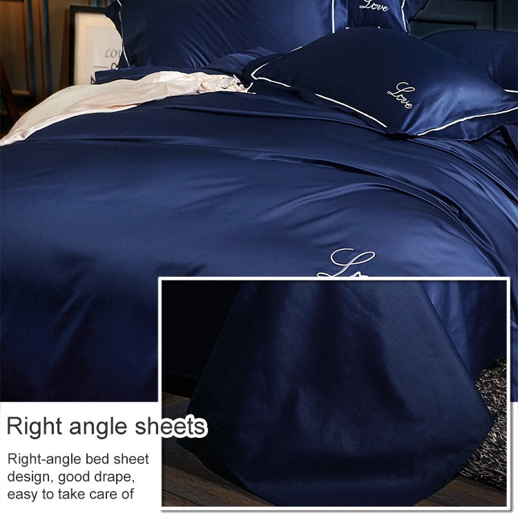 Silk Four-Piece Sheets Bed Sheet Double Nude Sleeping Quilt Cover Ice Silk Bedding, 1.5M Bed, 1.8M Bed, 2.0M Bed