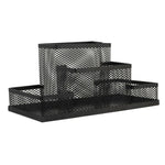 Desk Holder Organizer Metal Mesh Style Pencil Pen Holder Storage Box Home Storage Organization, Size: 15.5x10.2x10cm, Desk Holder