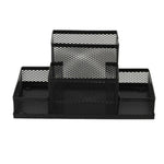 Desk Holder Organizer Metal Mesh Style Pencil Pen Holder Storage Box Home Storage Organization, Size: 15.5x10.2x10cm, Desk Holder