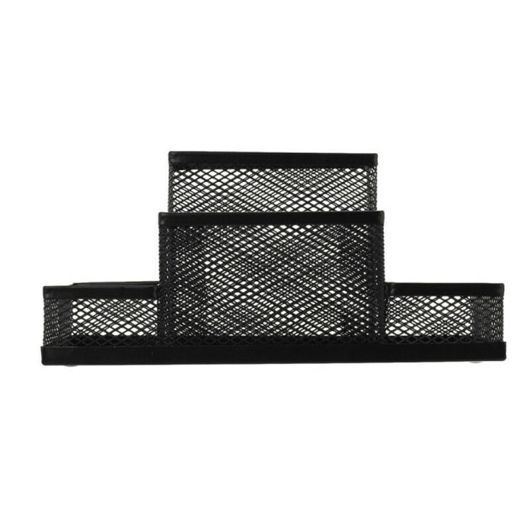 Desk Holder Organizer Metal Mesh Style Pencil Pen Holder Storage Box Home Storage Organization, Size: 15.5x10.2x10cm, Desk Holder
