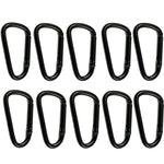 10 PCS D-shaped Aluminum Carabiner Outdoor Hanging Buckle Water Bottle Buckle
