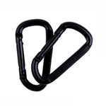 10 PCS D-shaped Aluminum Carabiner Outdoor Hanging Buckle Water Bottle Buckle