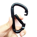 10 PCS D-shaped Aluminum Carabiner Outdoor Hanging Buckle Water Bottle Buckle
