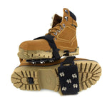 1 Pair Lace-up 5 Teeth Silicone Ice Claw Outdoor Non-slip Shoes Covers for Ice Snow Ground