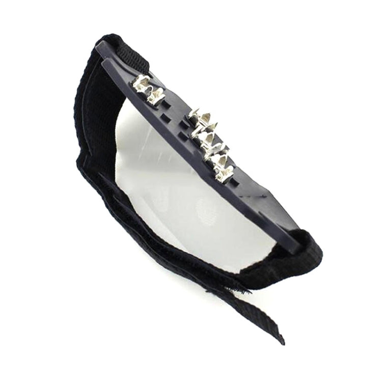 1 Pair Lace-up 5 Teeth Silicone Ice Claw Outdoor Non-slip Shoes Covers for Ice Snow Ground