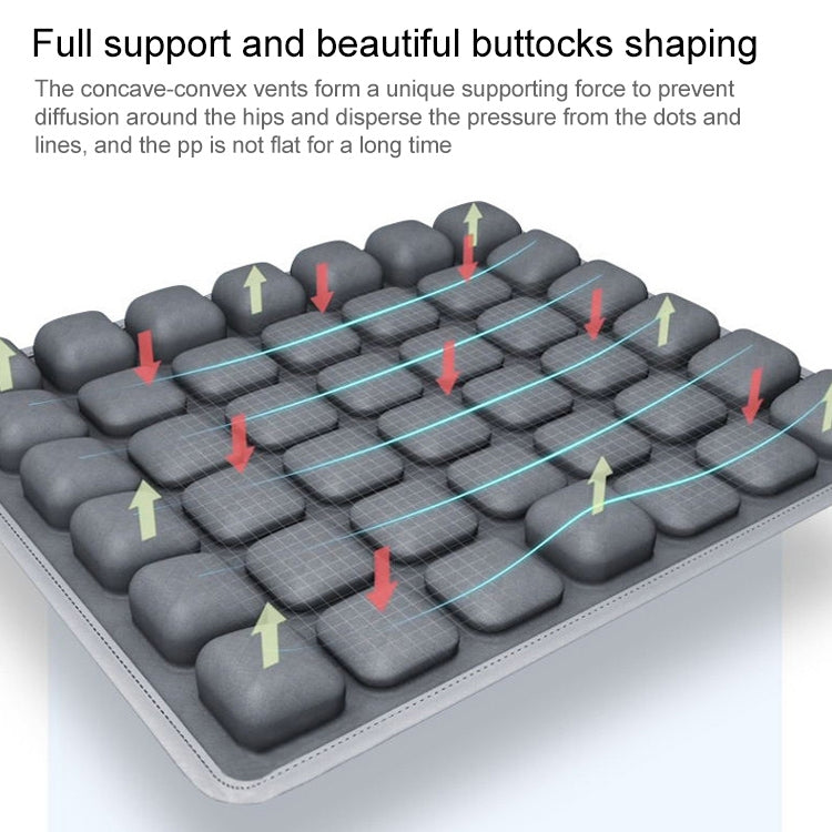 Air Cushion 3D Airbag Breathable Office Beautiful Buttocks Cushion Decompression Massage Cushion