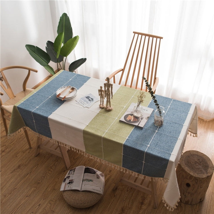 Rectangle Cotton Linen Tassels Dining Tablecloth Wedding Party Kitchen Home Decoration Table Cover, 100x140cm, 140x140cm, 140x160cm, 140x180cm, 140x200cm, 140x220cm, 140x250cm, 140x260cm, 140x300cm