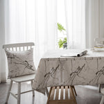 Marble Pattern Minimalist Tablecloth Cover Table Cloth Cotton Linen Dust-proof Cabinet Cloth, 60x60cm, 90x90cm, 100x140cm, 140x140cm, 140x160cm, 140x180cm, 140x200cm, 140x220cm, 140x250cm, 140x260cm, 140x300cm