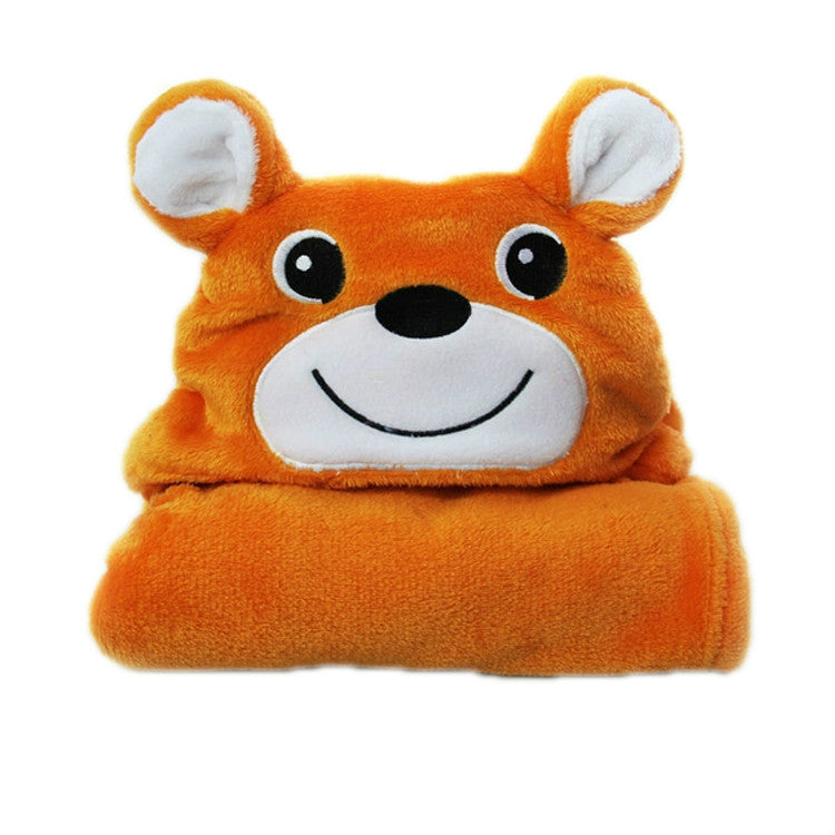 Baby Animal Shape Hooded Cape Bath Towel, 100×75cm