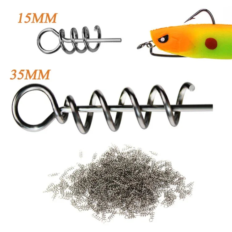 20 in 1 Luya Accessories Spring Pin For Lock Pin Soft Bait, 3.5CM 50 PCS